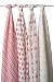 Aden & Anais Muslin Wraps 4-Pack - Pink and White