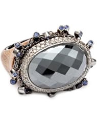 Borgioni Faceted 23.57 ct. Hematite Teakwood Cocktail Ring, Size 7