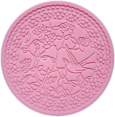 Longzand Molds HY1-155 DIY Cake Decorating Mold with Silicone Lace Mold Mat, Fondant Mold and Silicone Sugar Craft Molds, Pink