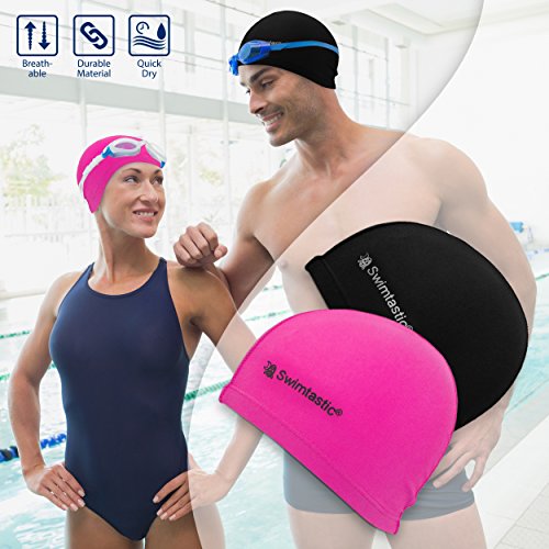 Купить Swimtastic Lycra Swim Cap 5 Stylish Colors to Choose From в