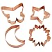 Farberware Classic Copper Cookie Cutters Set of 4