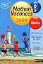 Maths de la 6e vers la 5e Nathan vacances