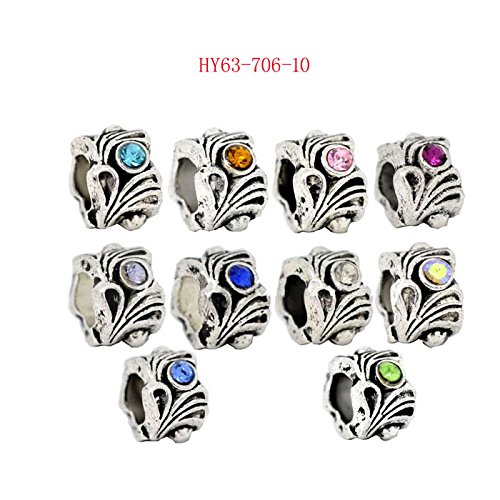 Hybeads 30pcs 63-706 European Beads Large Hole Mixed Crystal Rhinestone Beads Fit for Pandora Beads Bracelet Jewelry
Hybeads 30pcs 63-706 European Beads Large Hole Mixed Crystal Rhinestone Beads Fit for Pandora Beads Bracelet Jewelry