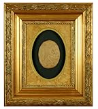 IMAGE OF Framed Neo-classical Cameo Artwork, Vintage Greek Woman in Magnificent, Gilded Soild Wood