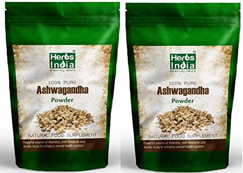 Herbs India - Ashwagandha Root Powder. Bulk - 2 Pounds (32 Ounces)