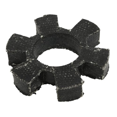 uxcellÂ® Black 6 Petal Rubber Fabric Elastic Damper Coupling Insert Spider 3 1/4"