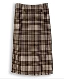 Chocolate Plaid Skirt
