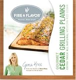 FIRE & FLAVOR Gourmet Single Serving Grilling Planks, Extra Thick, Cedar, 4-Count Packages (Pack of 3)