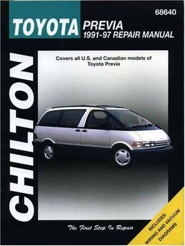 toyota previa 1991 97 chilton total car care series manuals