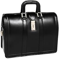 McKleinUSA Morgan 83345 V Series 17-Inch Litigator Full Grain Oil Tanned Leather Laptop Brief (Black)