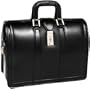 McKleinUSA Morgan 83345 V Series 17-Inch Litigator Full Grain Oil Tanned Leather Laptop Brief (Black)