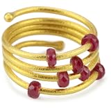 GURHAN Spring 7 Ruby High Karat Gold Coil Ring