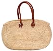 Moroccan Straw Summer Beach / Shopper / Tote Bag 12.5"H x 22"L x 6"W