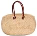 Moroccan Straw Summer Beach / Shopper / Tote Bag 12.5"H x 22"L x 6"W