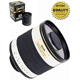 Buy Opteka 500mm 1000mm f 6.3 Telephoto Mirror Lens for Canon EOS 1D, 5D, 7D, 10D,... by Opteka