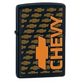 Chevy Chevrolet Logo Car Manufacturer Black Matte Zippo Lighter