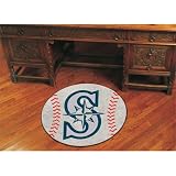 Seattle Mariners MLB Baseball" Round Floor Mat (29")"