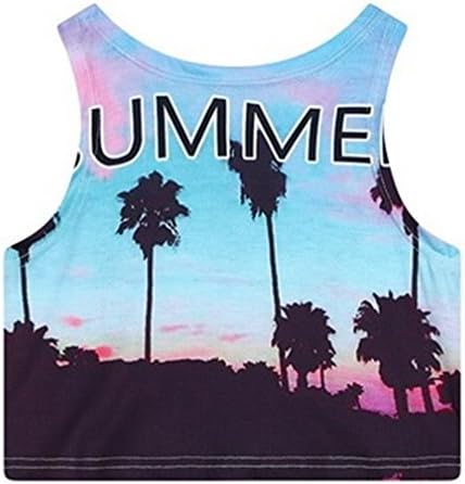 Cute Emoji Crop Tops Shirts Top Tank Sleeveless Monkeys Dogs Hipster (Free Size)