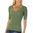 Juniors' Mossimo Supply Co. Deep V-Neck Thermal Sweater - Creeping Vine Heather