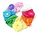 Ema Jane - Crochet Baby Beanie Waffle Hats with & Hair Accessories 16 Pack (8 Hats + 8 Hair Accessories)