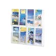 Safco Plastic Literature Display, 8 Pamphlets, 20.5 Inches Width x 20.5 Inches Height, Clear (5608CL)