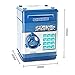 Vandesail New Style Money Saving Box Cash Coin Can Safe ATM Bank Novelty Tin Birthday Gift (BLUE)