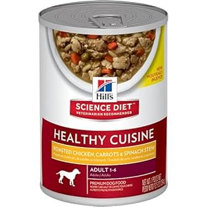 Hill's Science Diet Canine Adult Roasted Chicken Carrots & Spinach Stew Dog Food, 12.5 oz, 12-Pack