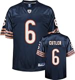 Jay Cutler Youth Jersey: Reebok Navy Replica #6 Chicago Bears Jersey