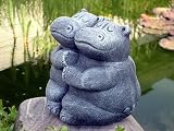 Eigenschaften Tiefes Kunsthandwerk GbR  / Steinfigur Tierfigur Nilpferd Hippo groß schiefergrau
