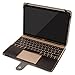 MOSISO PU Leather Case Compatible with MacBook 12 inch Case A1534 with Retina Display 2017 2016 2015 Release, Portfolio Protective Stand Cover Sleeve, Black