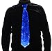 HolyThreads! Fiber Optic Tie (White Tie, 7 Colors) - Light Up Tie - Glow Tie