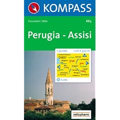 Kompass Karten, Perugia, Deruta: Carta escursionistica, cicloturistica. Con guida KOMPASS
