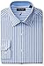Nautica Men's Regular Fit Stripe Dress Shirt with Spread Collar