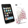 FLASH SUPERSTORE APPLE IPOD TOUCH 2 / 3 ( 2ND AND 3RD GENERATION ) RED FLOWERS SUPER SLIM CLIP ON PROTECTION CASE/COVER/SKIN