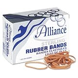 Alliance Sterling Ergonomically Correct Rubber Bands, #54, Assorted Sizes, 1lb Box (24545)