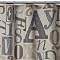 Home Typography Shower Curtain - 72x72"