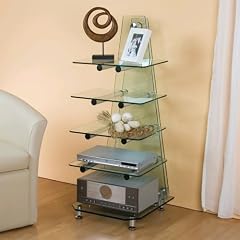 HiFi-Rack aus Glas, 55 x 123 x 50 cm