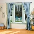 Indo Gray Tab Top Sari Sheer Curtain (43 in. x 84 in.) with matching tieback