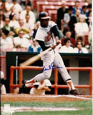 Autographed/Hand Signed 8x10 Photo Paul Blair Baltimore Orioles