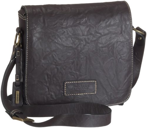 Rieker Tasche H1111-26, Damen Umh&auml;ngetasche, braun, (testadimoro), 21x7x23