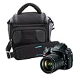 USA Gear Lightweight Durable Camera Bag With Padded Interior Lining for Nikon Digital SLR Cameras D800 / D3100 / D3200 / D5100 / D7000 / P510 / L810 and Many More!