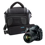 USA Gear Lightweight Durable Camera Bag With Padded Interior Lining for Nikon Digital SLR Cameras D800 / D3100 / D3200 / D5100 / D7000 / P510 / L810 and Many More!