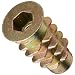 Zinc Threaded Insert, UNF Threads, HRC82 Hardness, #10-32 Threads, 20mm Length, 41000 psi Tensile Strength, Made In US, Pack Of 25