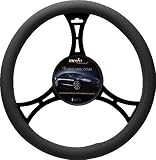 516qz4RHMAL. SL160  Moda Motorsports 9021 Black Small Sport Leather Steering Wheel Cover