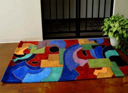 Foreign Accents Festival 4345-5'x7'3" Favriel Handtufted