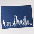 Laser Cut Dallas Skyline Card