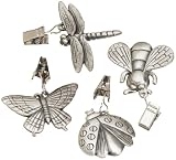Search : Prodyne TW-9-W Pewter Tablecloth Weights, Garden Dwellers , Set of 4