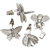 Prodyne TW-9-W Pewter Tablecloth Weights, Garden Dwellers , Set of 4