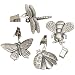 Prodyne TW-9-W Pewter Tablecloth Weights, Garden Dwellers , Set of 4