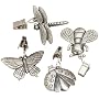 Prodyne TW-9-W Pewter Tablecloth Weights, Garden Dwellers , Set of 4